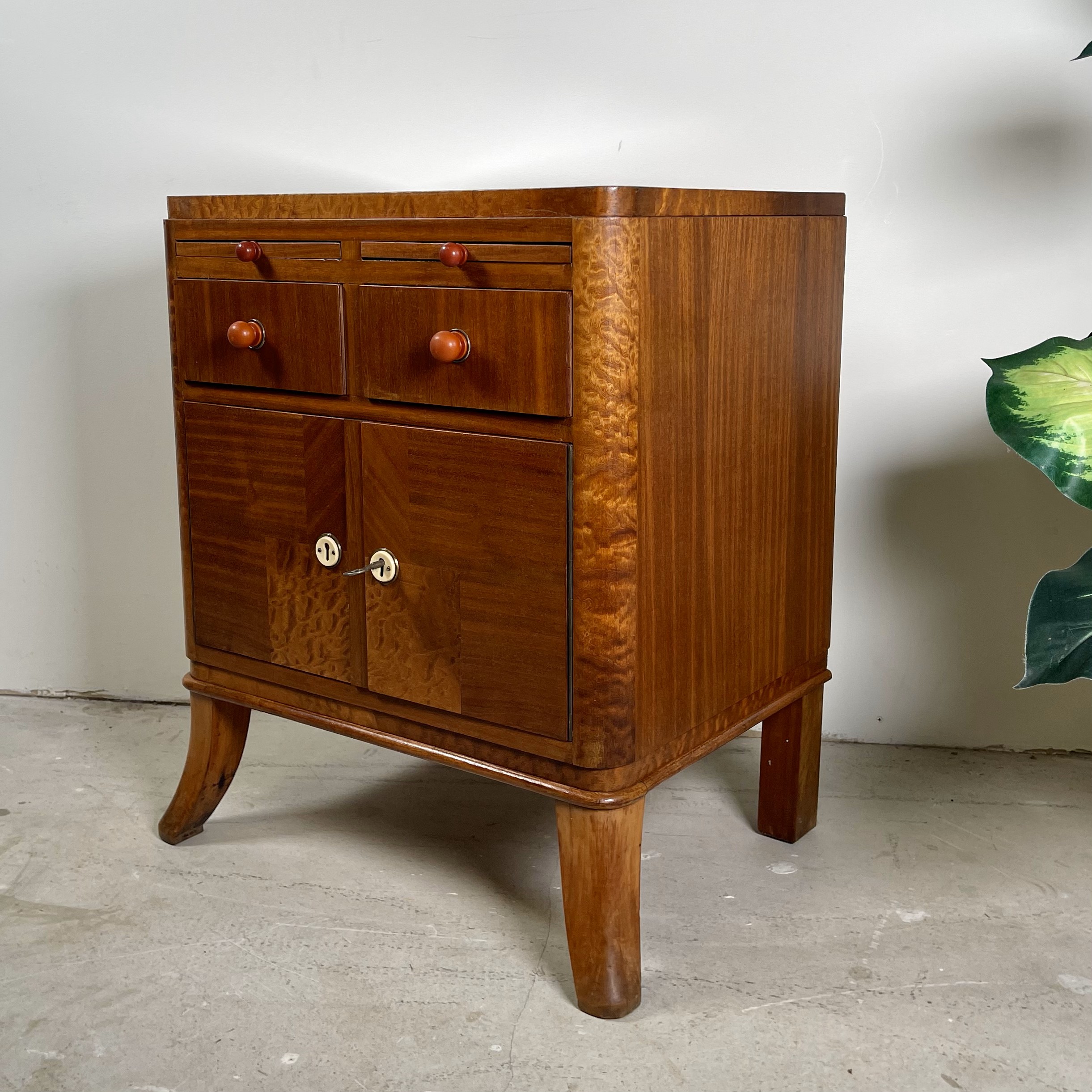 Bijzettafel/ nachtkastje in art deco stijl - Afbeelding 3