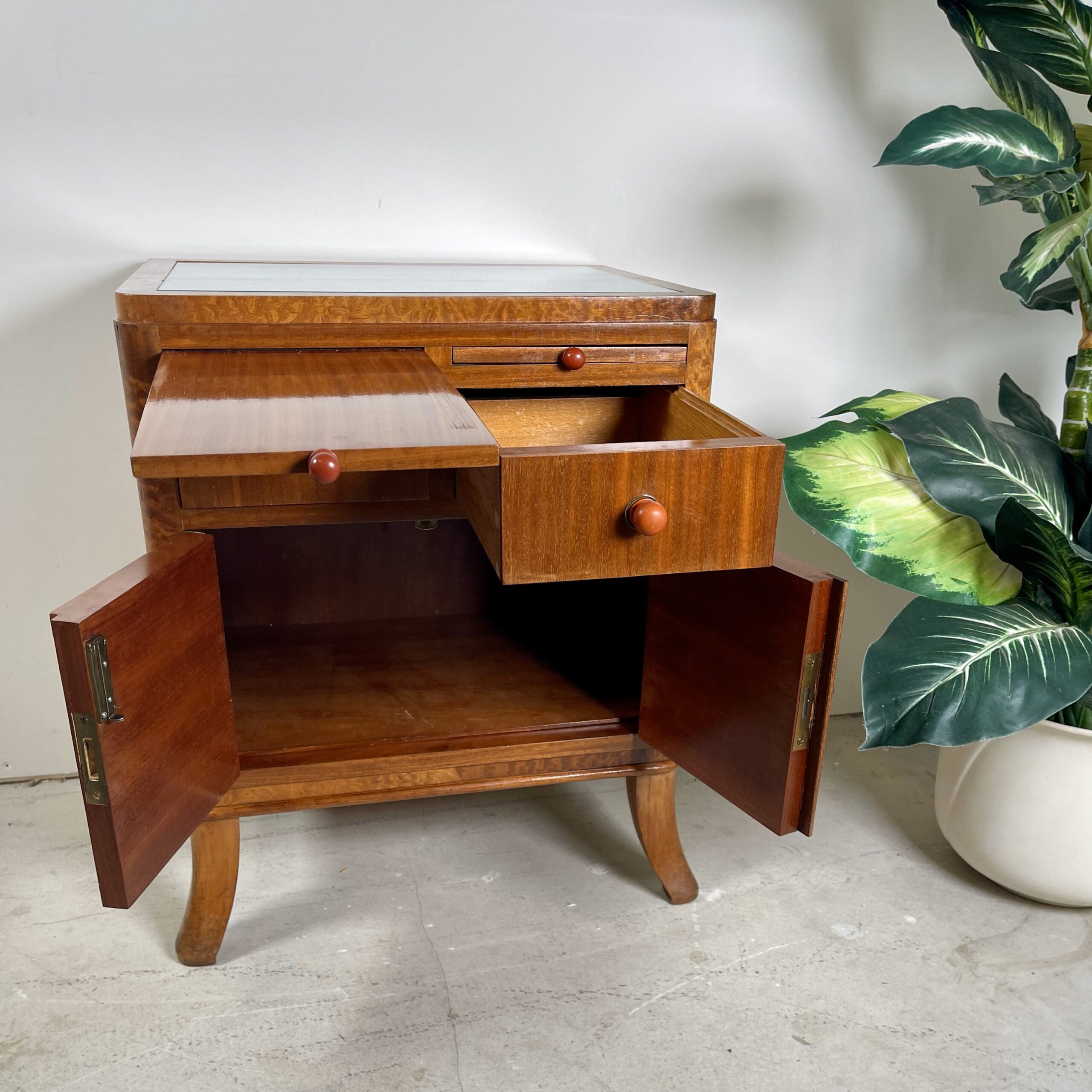 Bijzettafel/ nachtkastje in art deco stijl - Afbeelding 8
