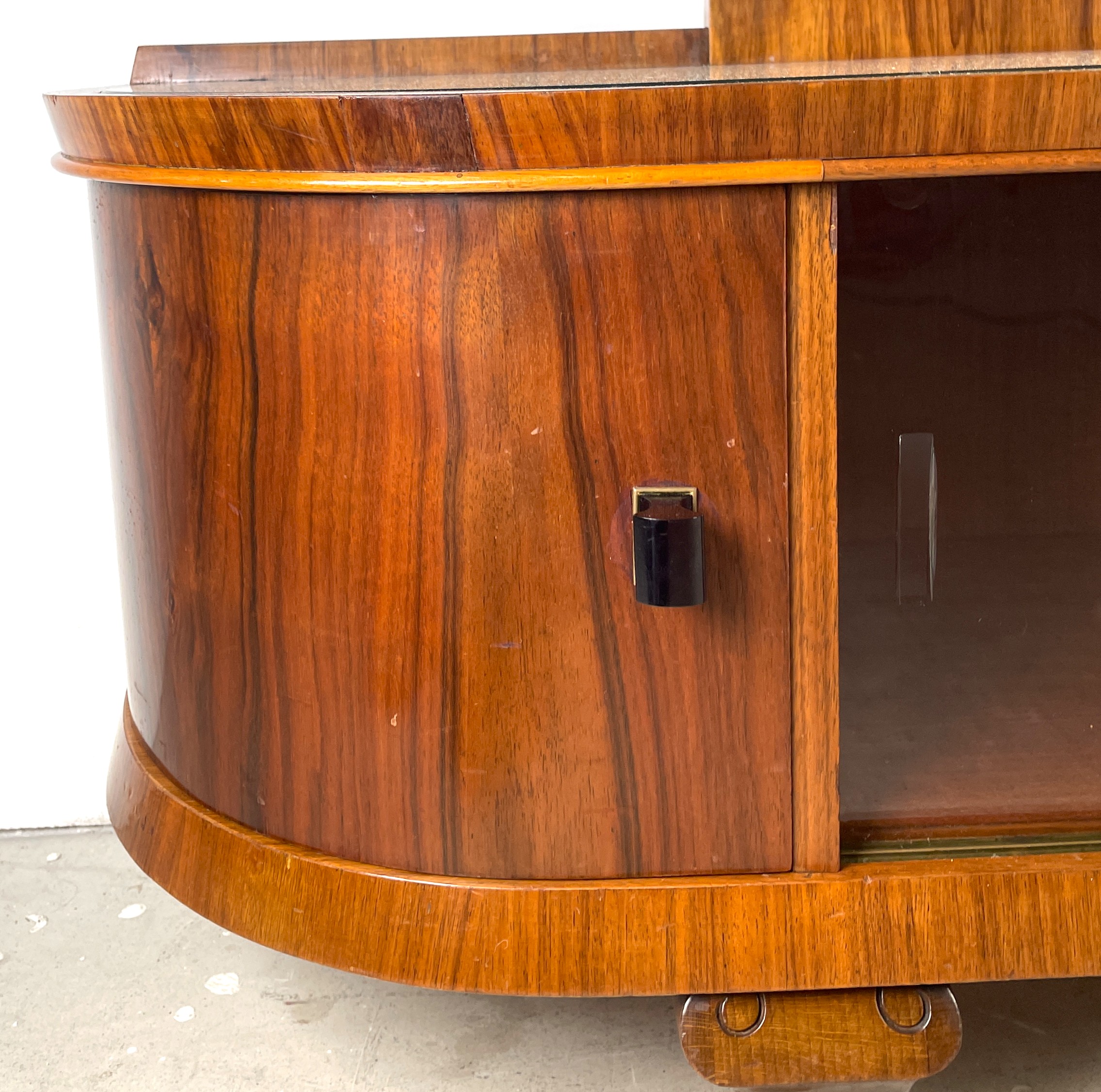 Garderobespiegel met onderkast in art deco stijl - Afbeelding 12