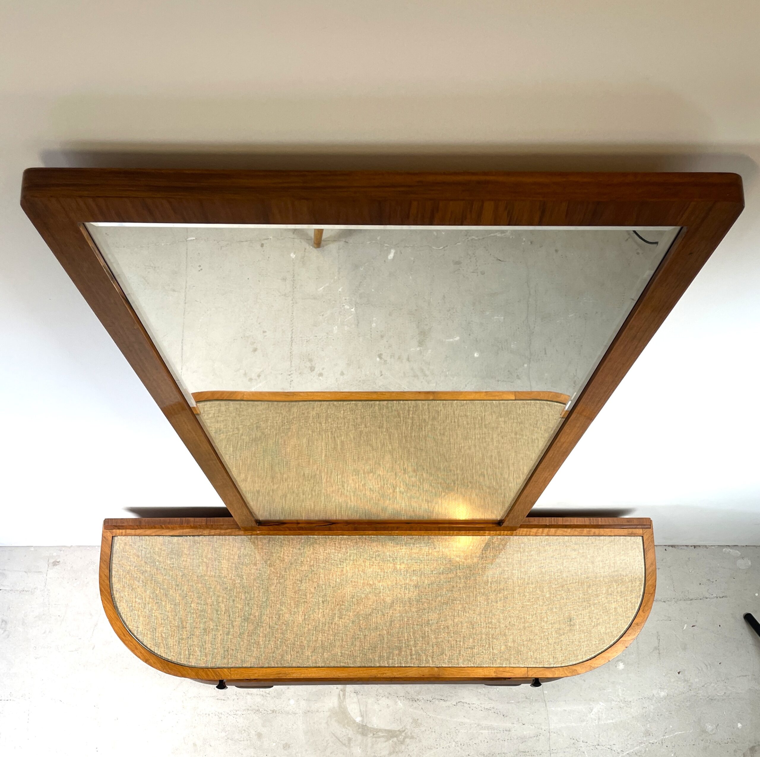 Garderobespiegel met onderkast in art deco stijl - Afbeelding 6