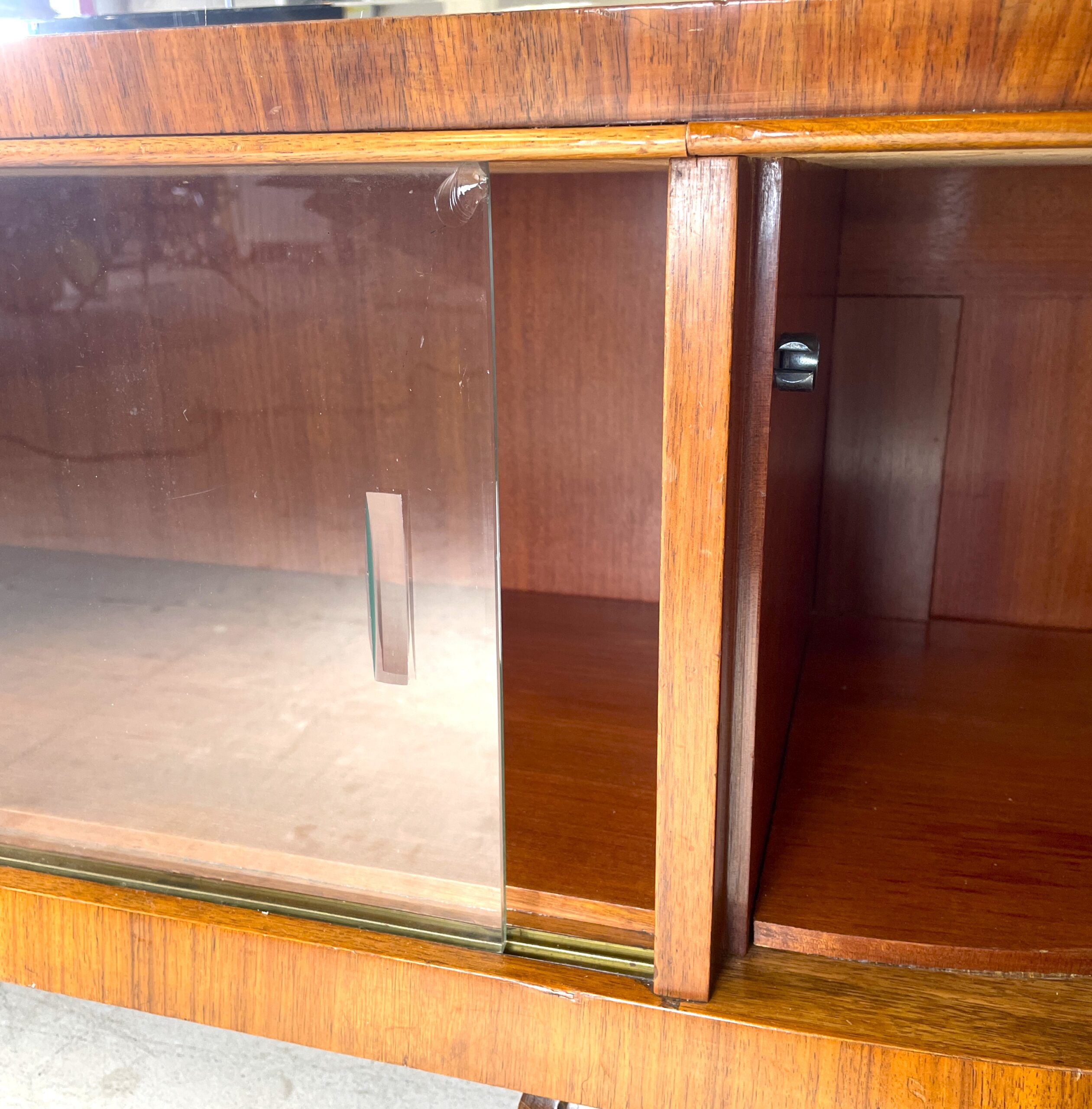 Garderobespiegel met onderkast in art deco stijl - Afbeelding 9