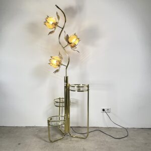 Gouden lotuslamp met 3 etages
