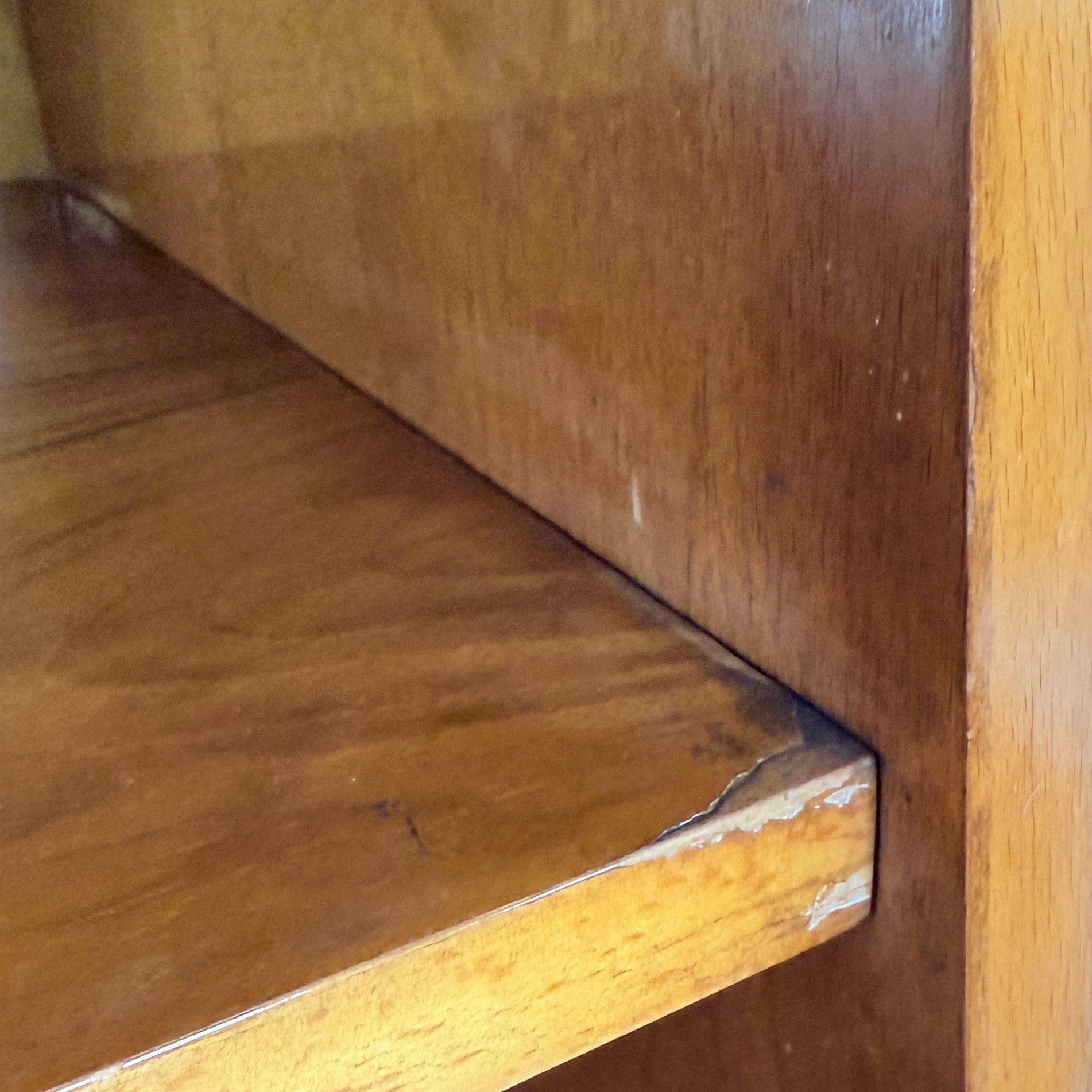 Vintage boekenkast/ highboard hoogglans noot, Bilea - Afbeelding 14