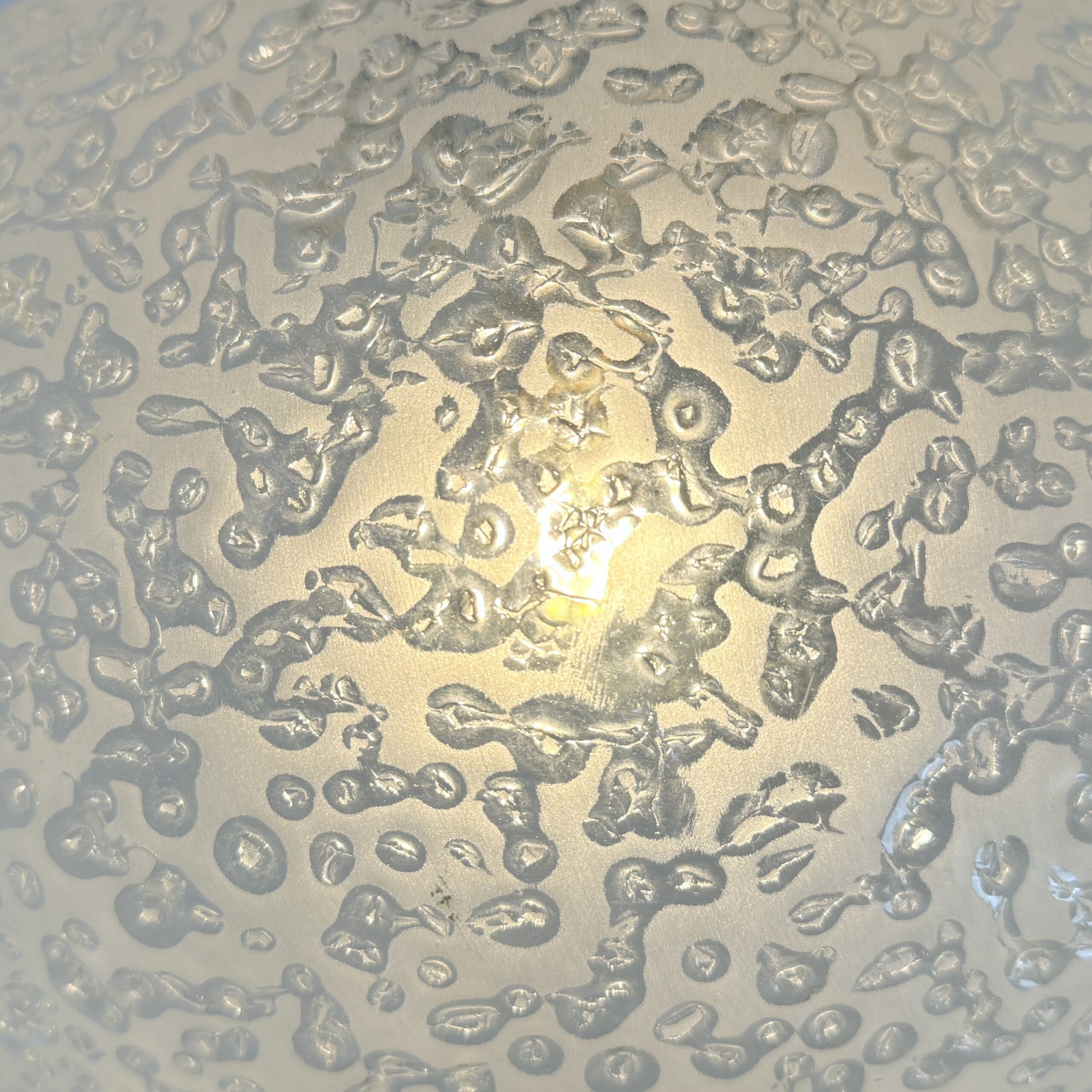 Vintage Iceglass plafondlamp van Doria Leuchten - Afbeelding 4