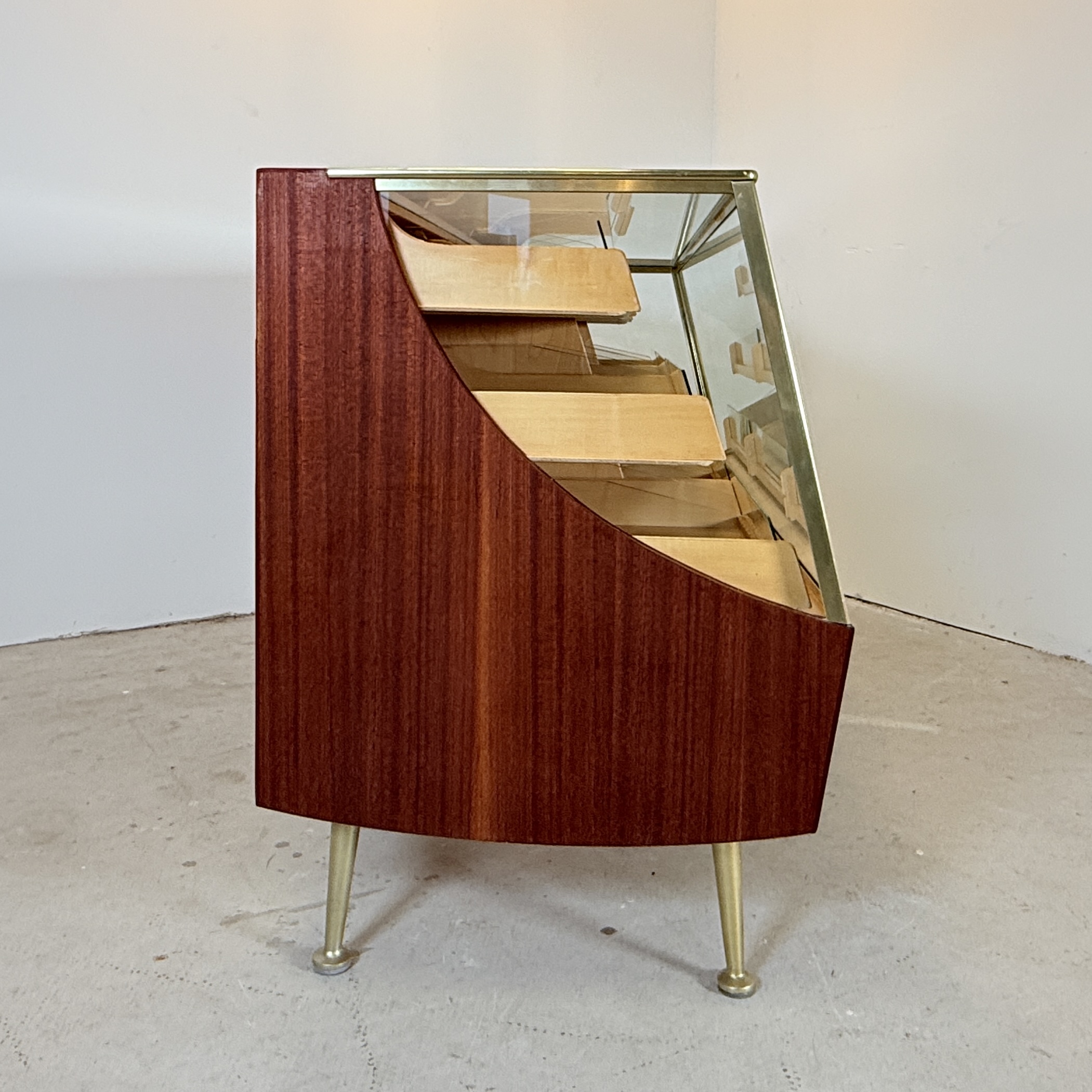 Vintage teak toonbank met 9 lades, A. Ahlström - Afbeelding 6
