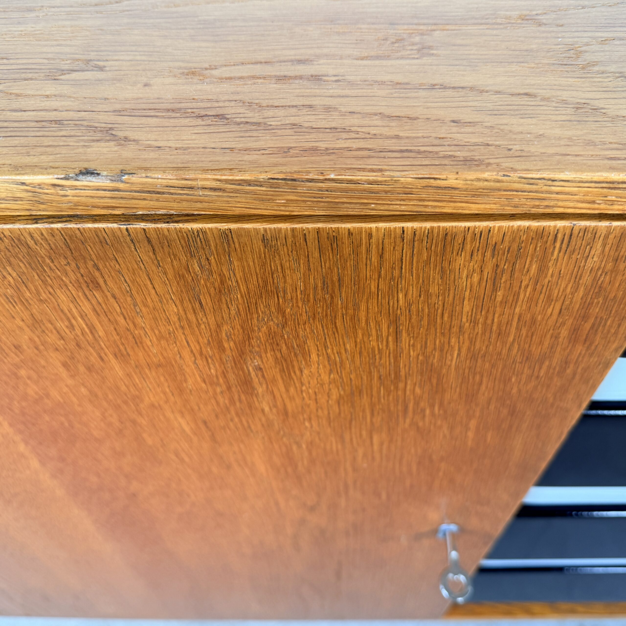 Sideboard U458 by Jiří Jiroutek, zwart met witte lades - Afbeelding 12
