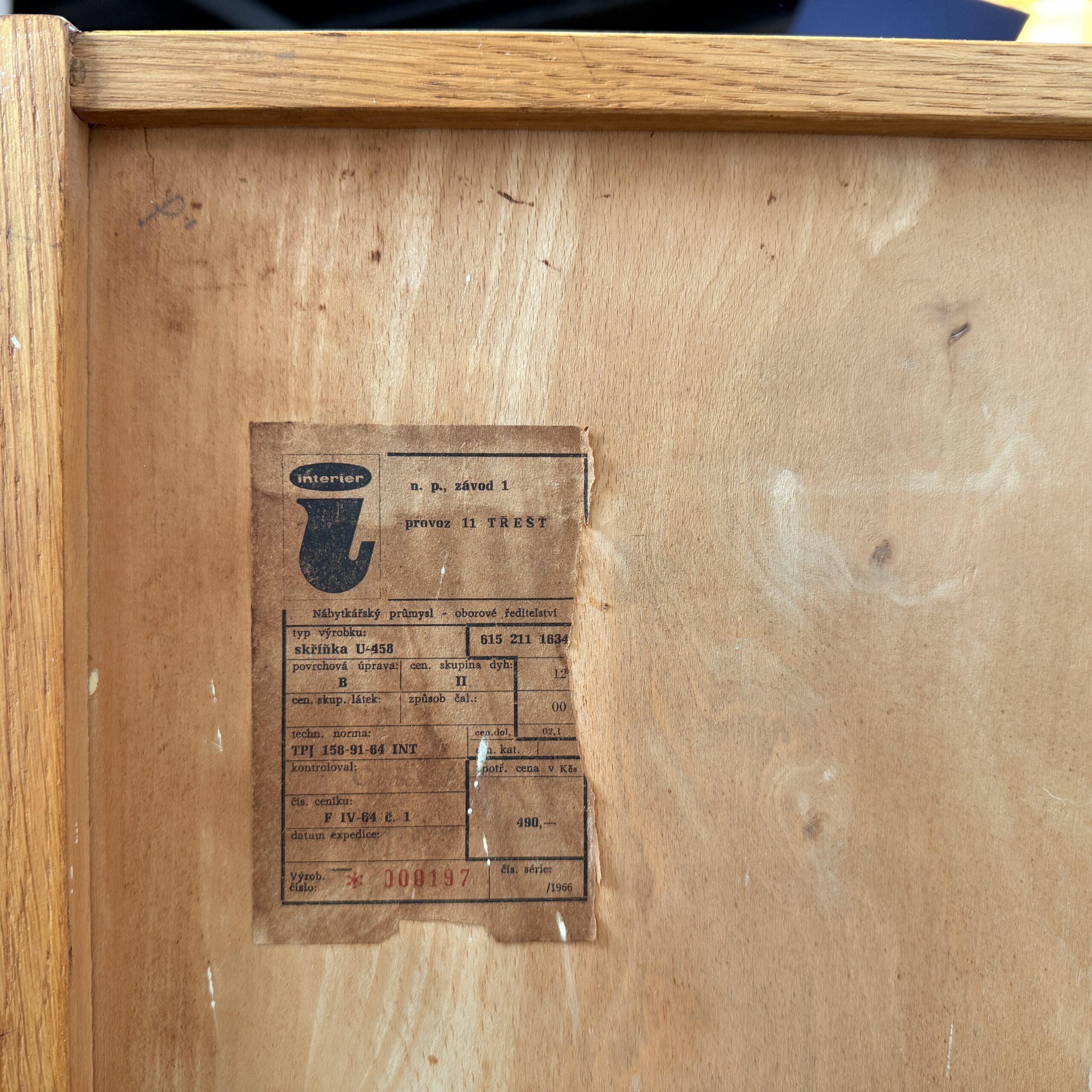 Sideboard U458 by Jiří Jiroutek, zwart met witte lades - Afbeelding 15