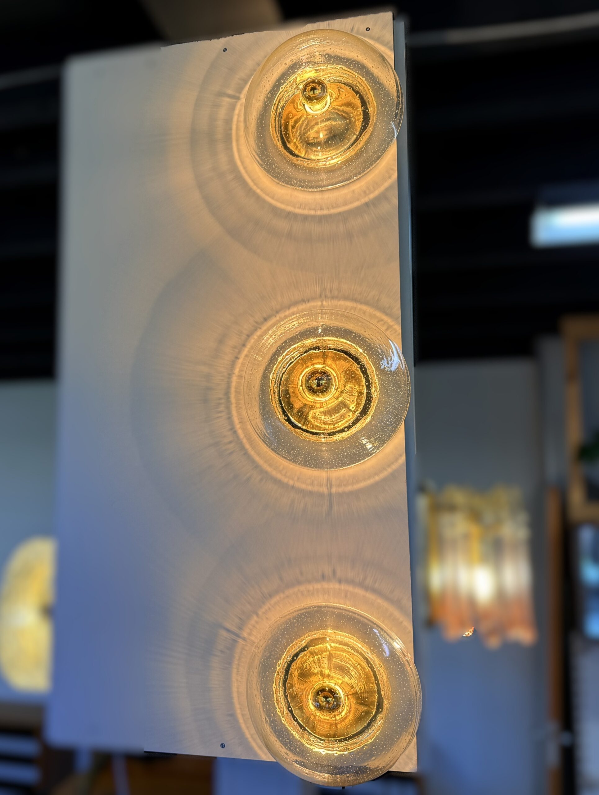 Hoffmeister bubble glass gouden plafond- of wandlamp - Afbeelding 12