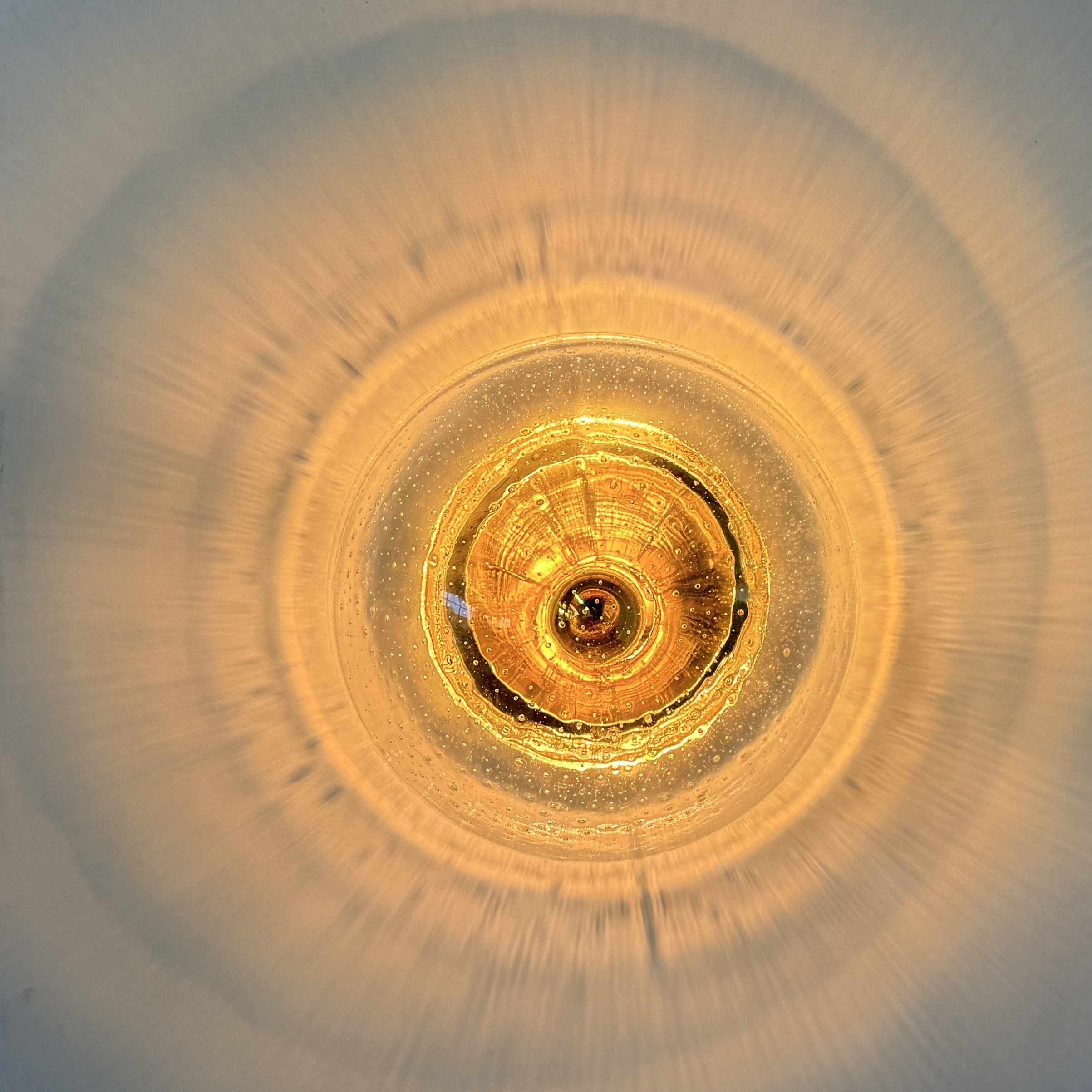 Hoffmeister bubble glass gouden plafond- of wandlamp - Afbeelding 3