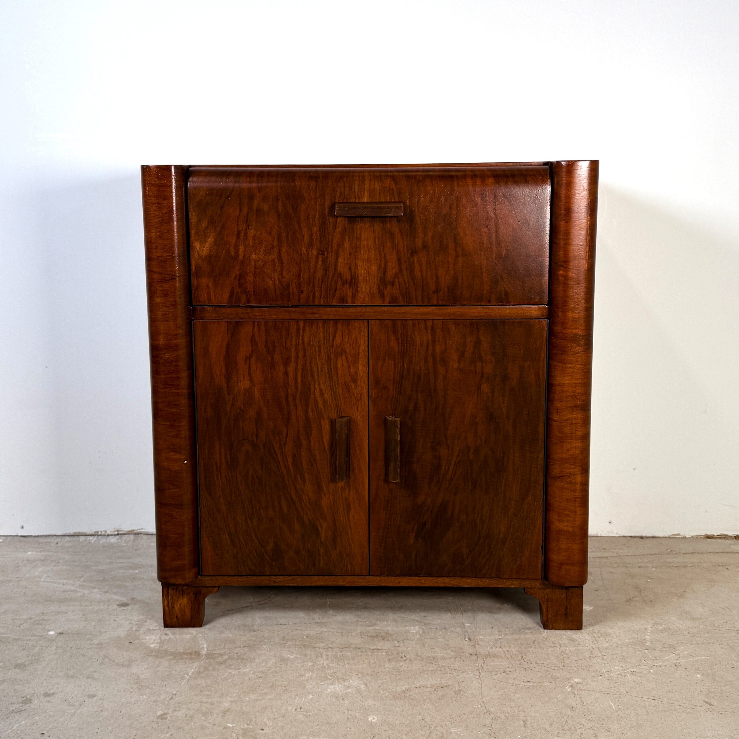 Art deco audiokastje met uitschuiflade - Afbeelding 2