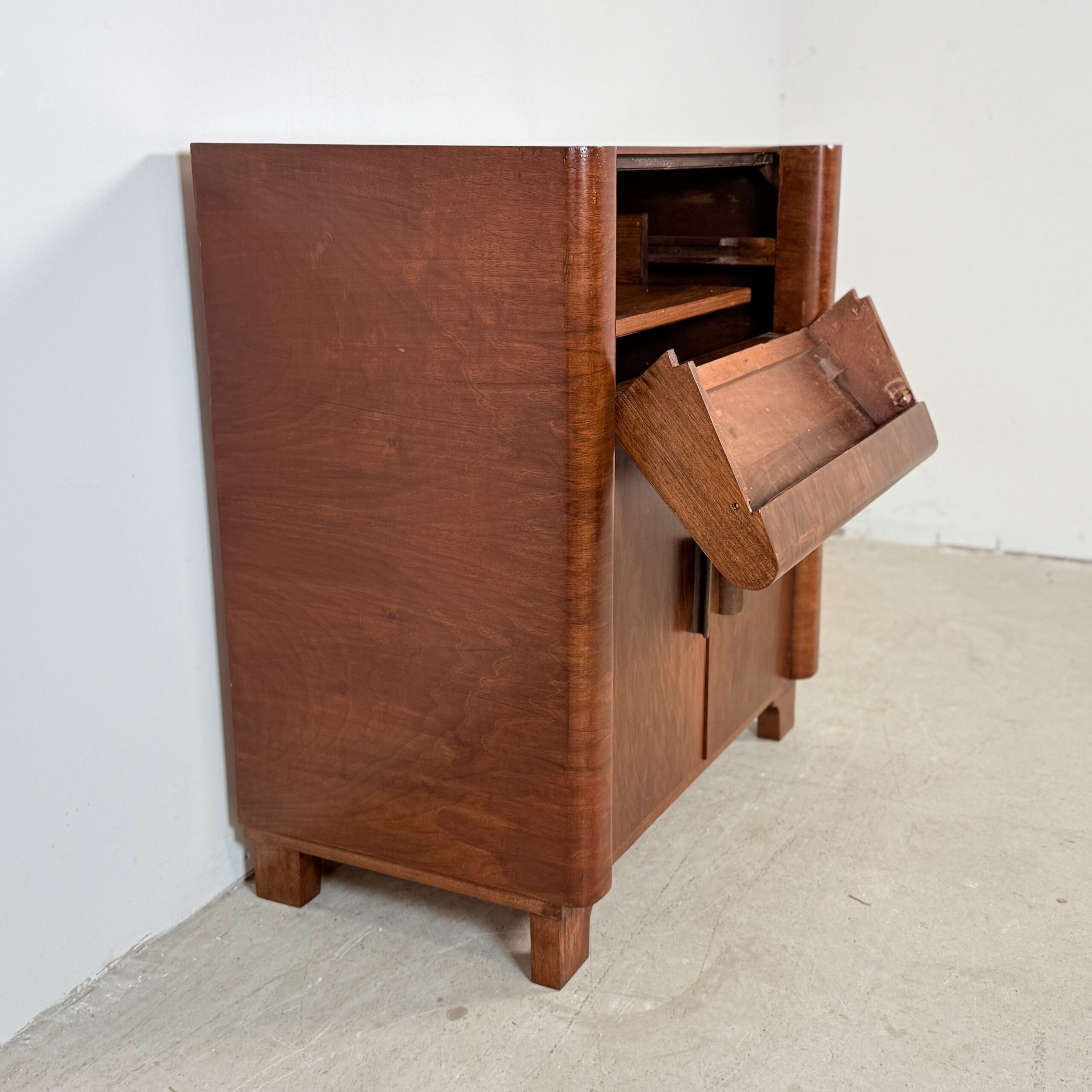 Art deco audiokastje met uitschuiflade - Afbeelding 3