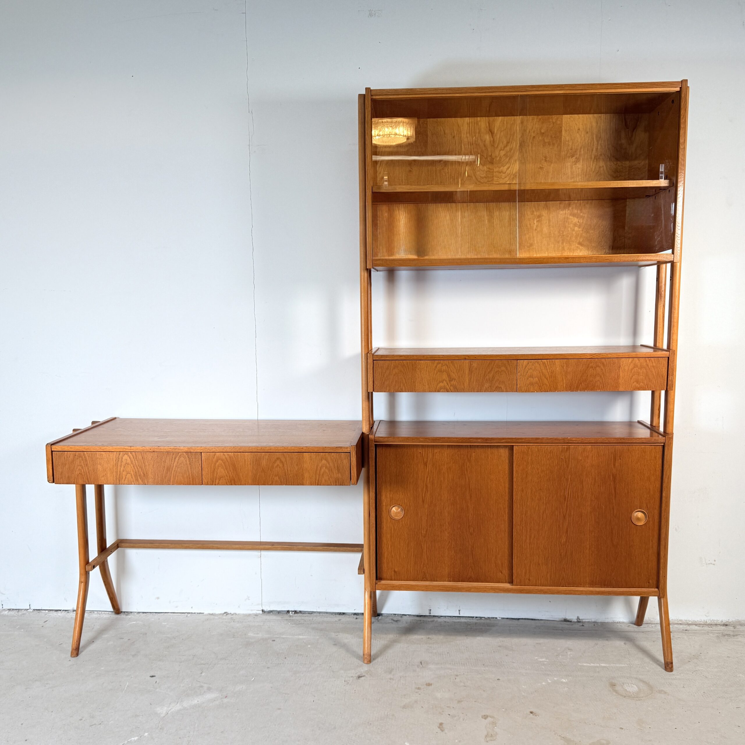 Modulaire vintage wandkast met bureau • Frantisek Jirák - Afbeelding 2