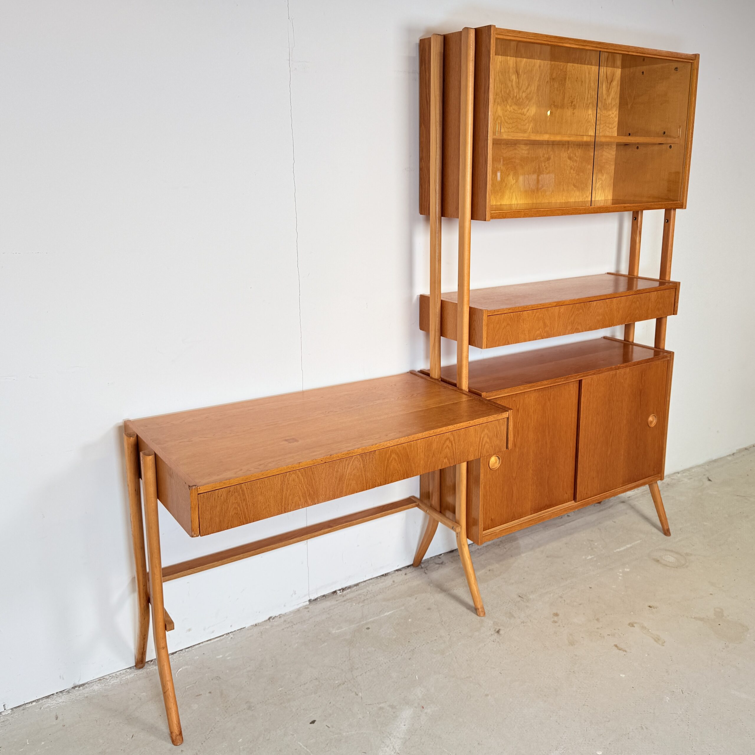 Modulaire vintage wandkast met bureau • Frantisek Jirák - Afbeelding 4