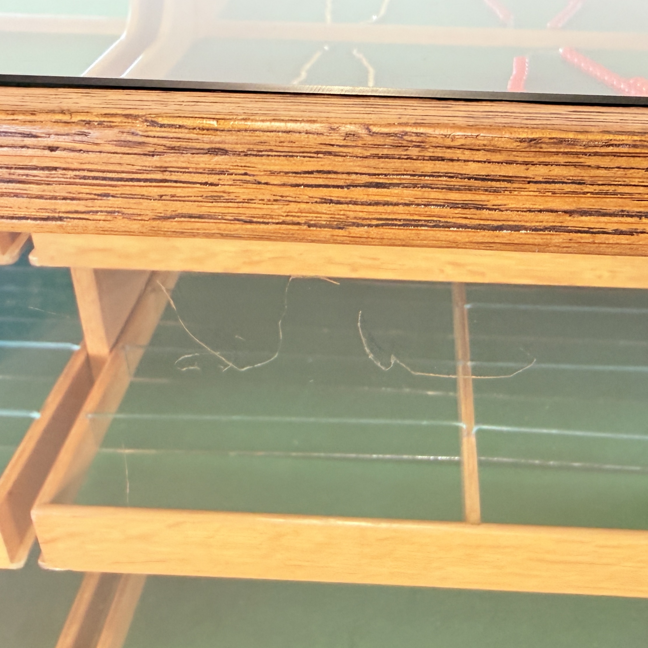 Vintage eiken fournituren toonbank – SLB Stuttgart - Afbeelding 16