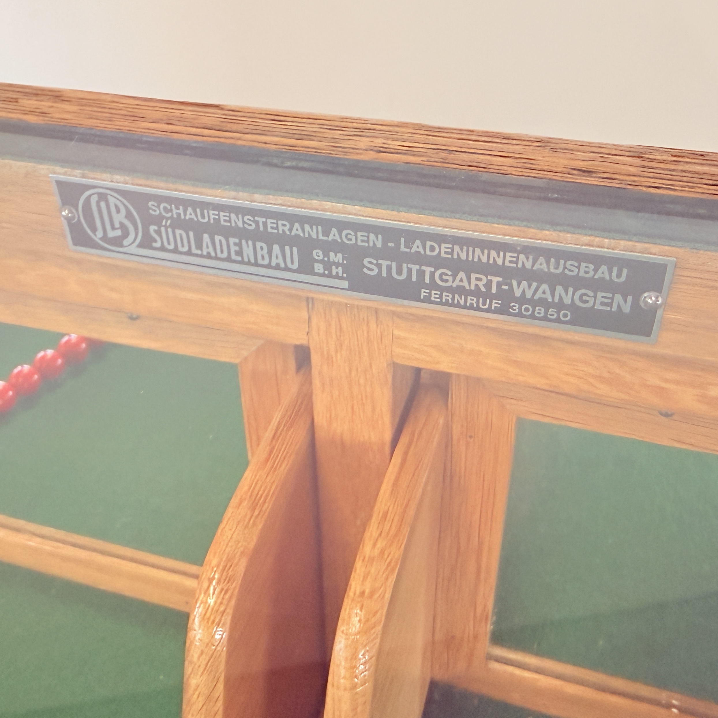 Vintage eiken fournituren toonbank – SLB Stuttgart - Afbeelding 18