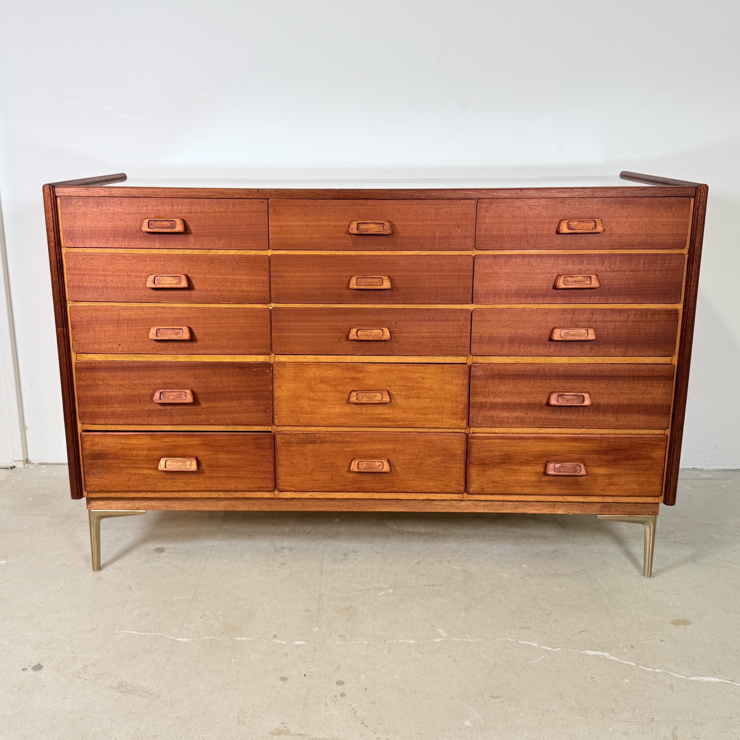 Vintage toonbank met 15 lades, HAKA Ladenmöbel - Afbeelding 6