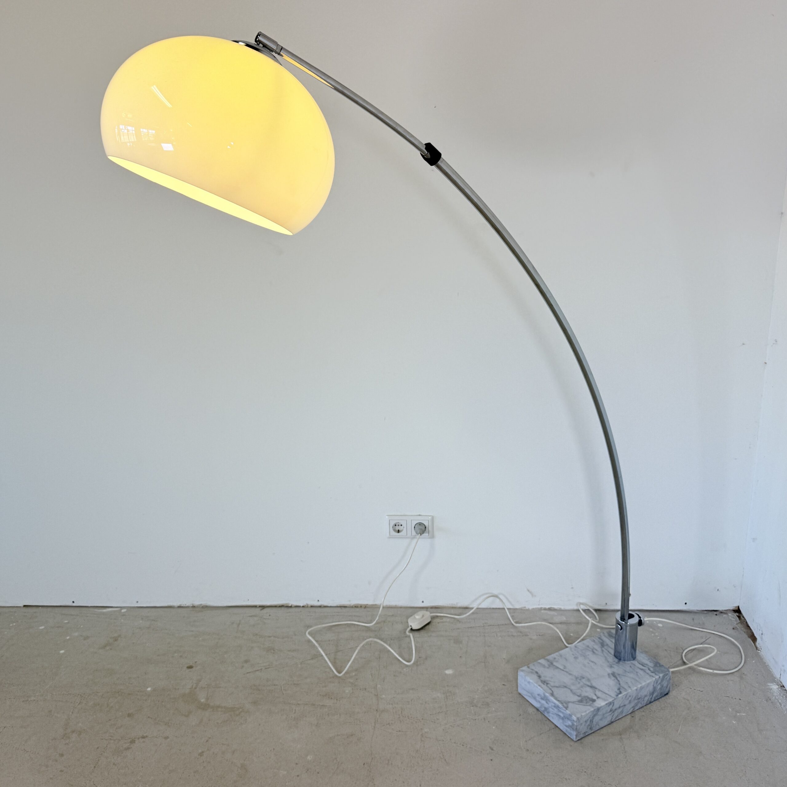 Space Age Booglamp – Jaren 70 – Sölken Leuchten / Reggiani Stijl - Afbeelding 2