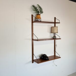 Preben Sørensen PS System Teak Modulair Wandrek – Deens Design 1960s