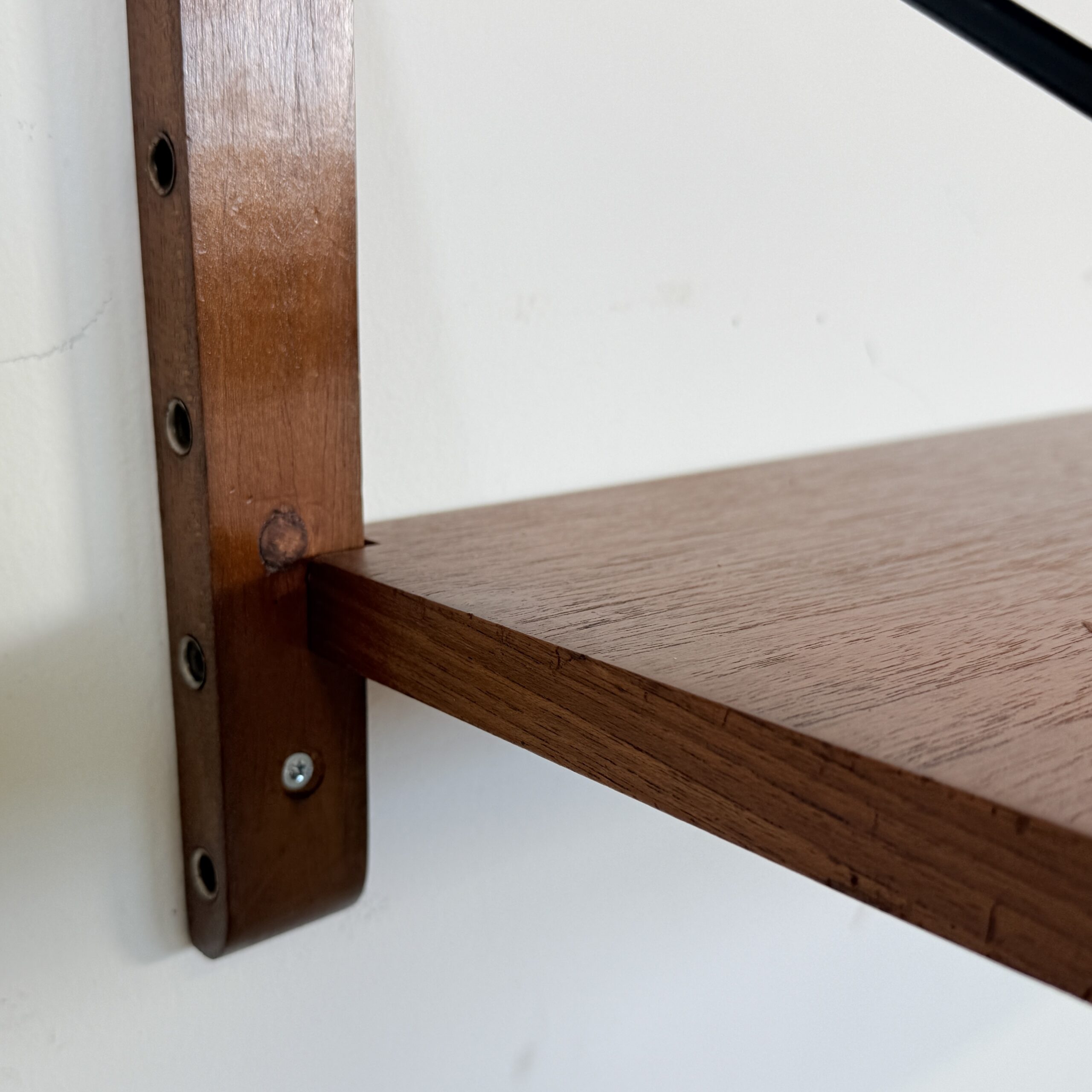 Preben Sørensen PS System Teak Modulair Wandrek – Deens Design 1960s - Afbeelding 11
