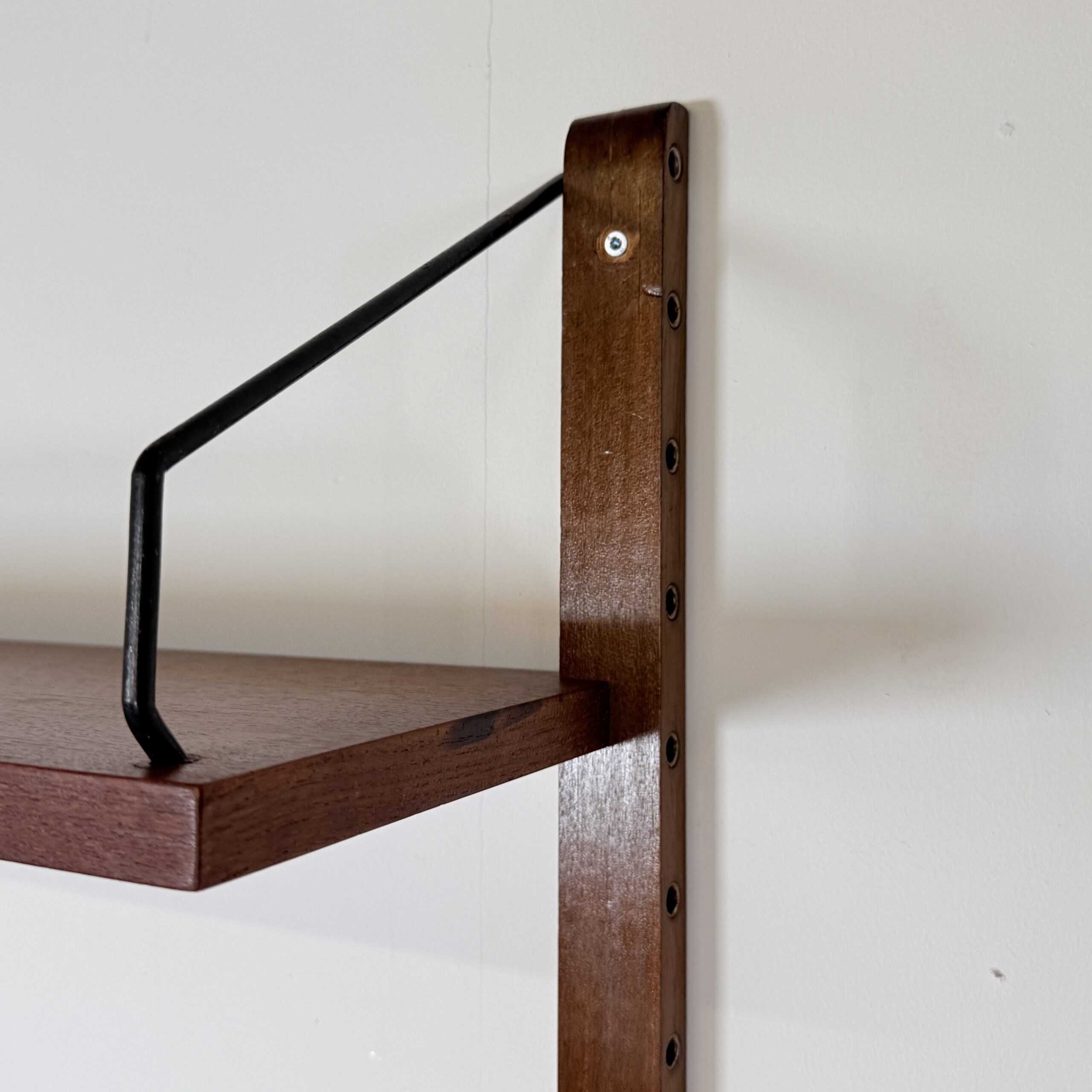 Preben Sørensen PS System Teak Modulair Wandrek – Deens Design 1960s - Afbeelding 12
