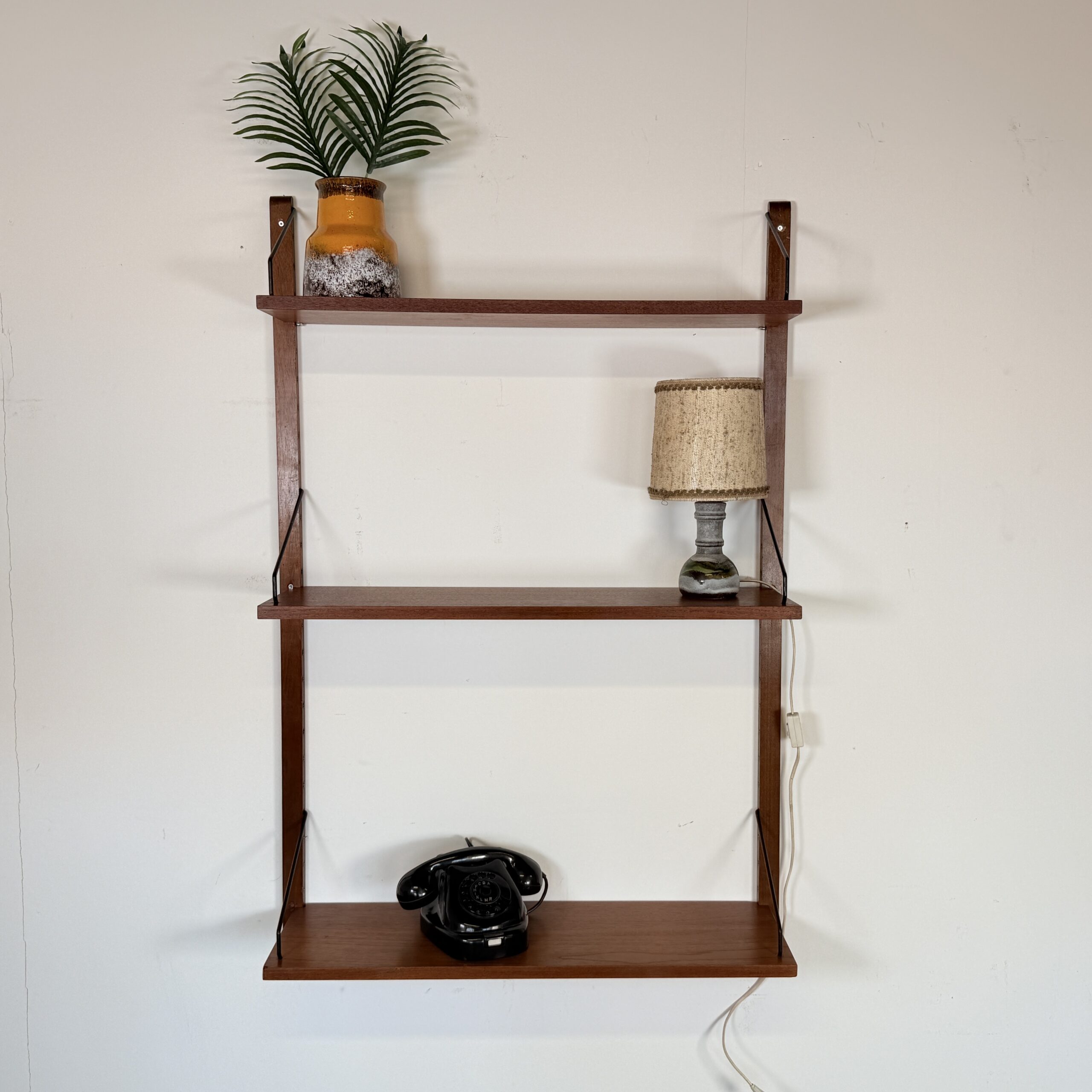 Preben Sørensen PS System Teak Modulair Wandrek – Deens Design 1960s - Afbeelding 3