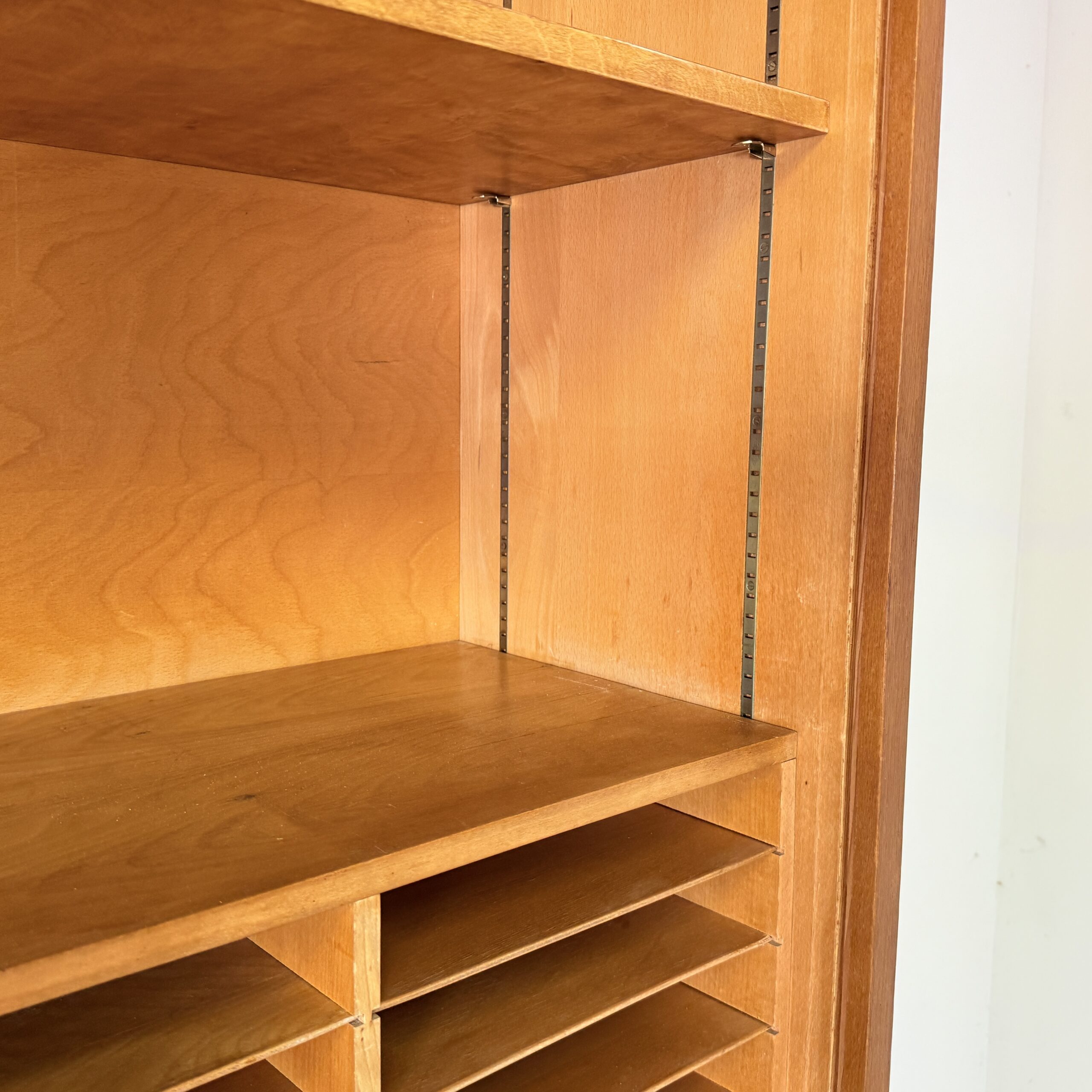 Vintage Eikenhouten Roldeurkast / Archiefkast - Mid-Century Modern - Duitsland Jaren '60 - Afbeelding 8