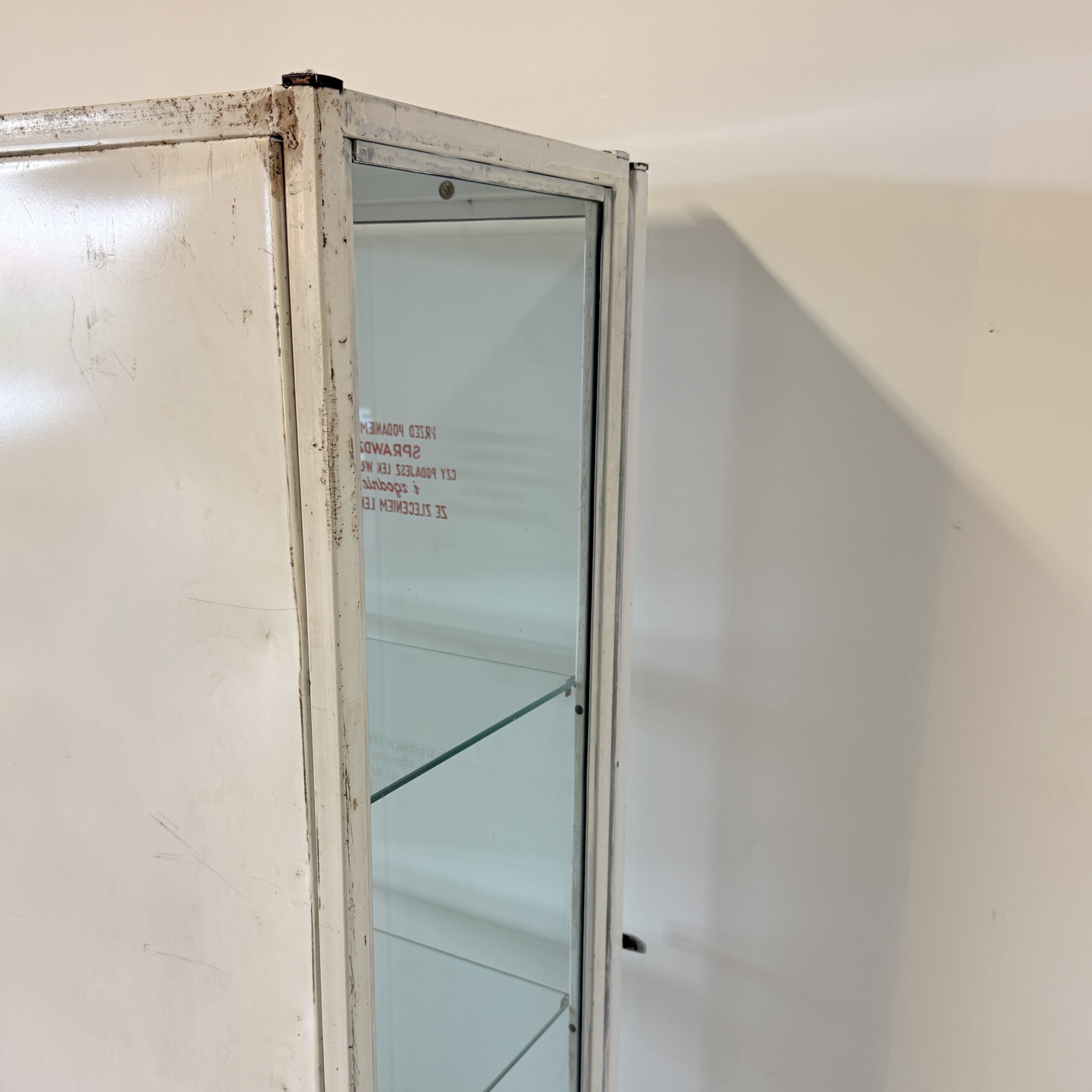 Vintage Poolse Medische Vitrinekast 1960s - Afbeelding 10