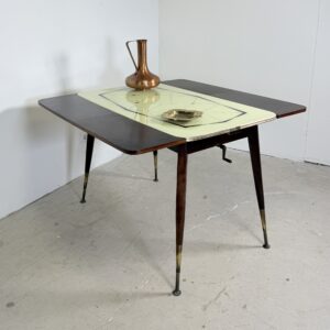 Mid-Century Verstelbare Kurbeltisch / Eettafel & Salontafel – 1950s