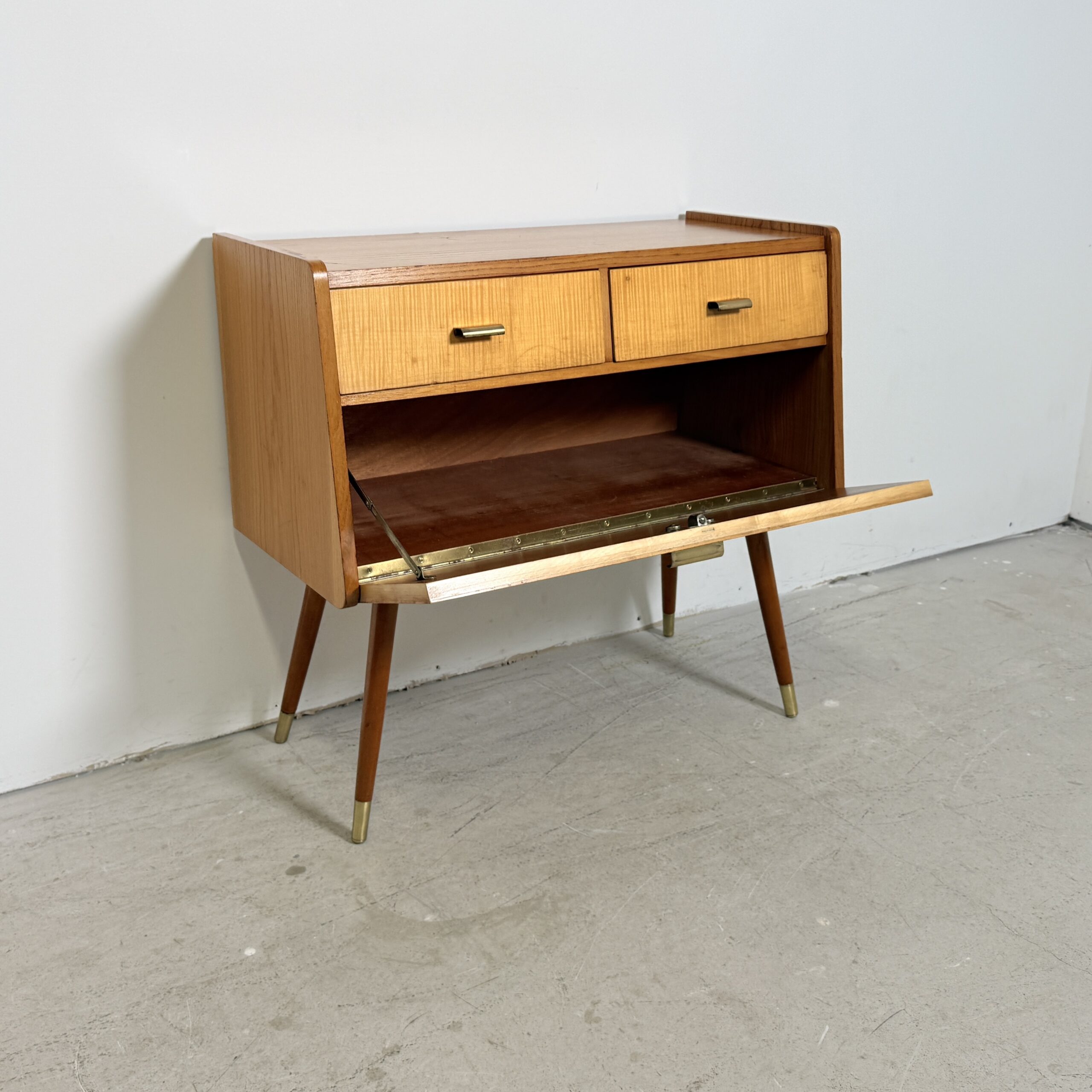 Mid-Century Modern Telefoonkastje / Halmeubel - Afbeelding 6