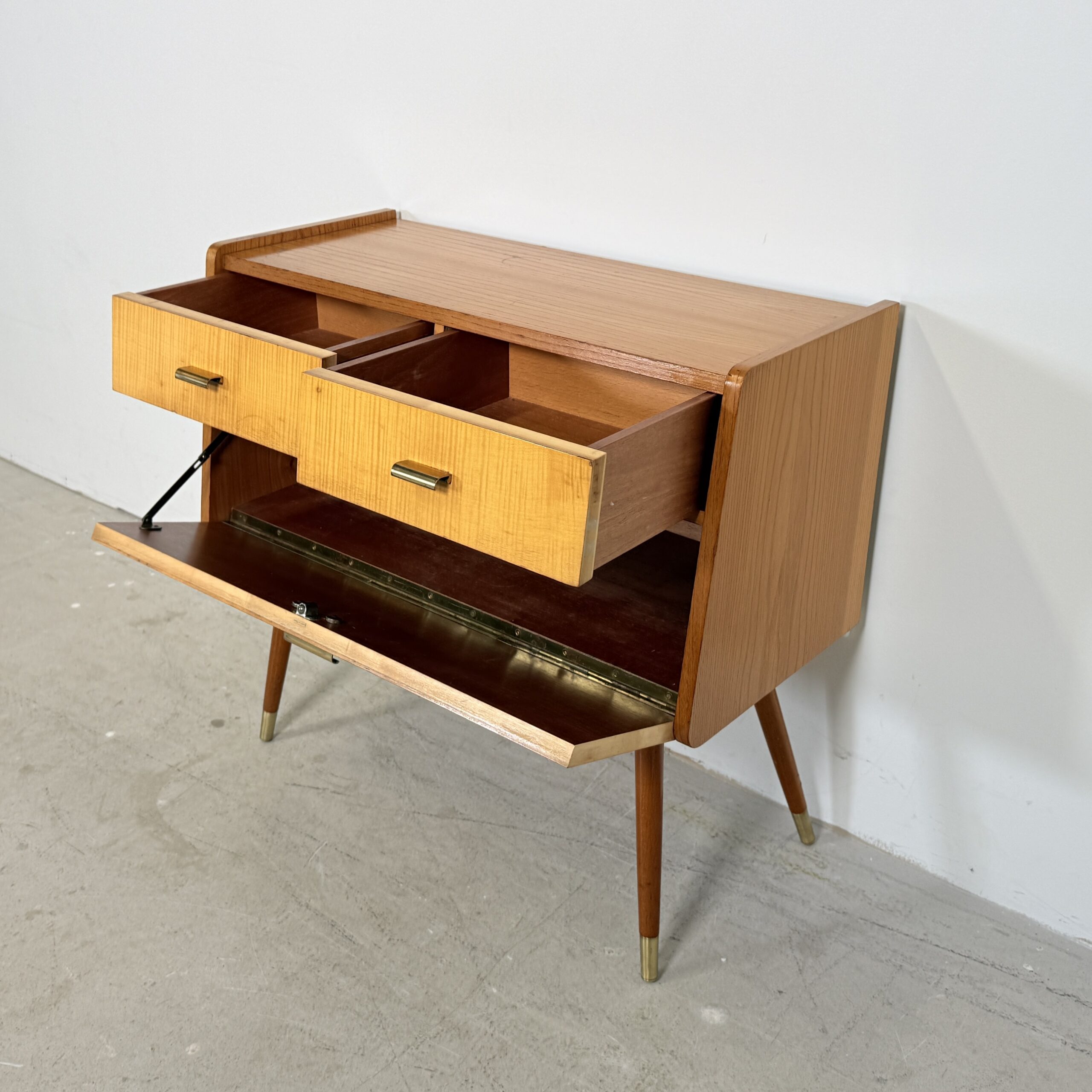 Mid-Century Modern Telefoonkastje / Halmeubel - Afbeelding 7